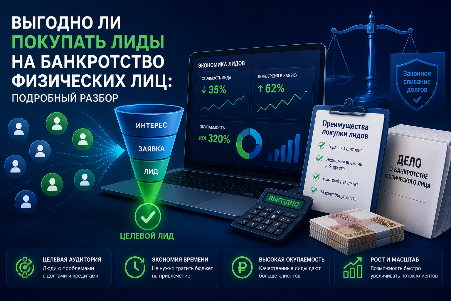 Выгодно ли покупать лиды на банкротство физических лиц