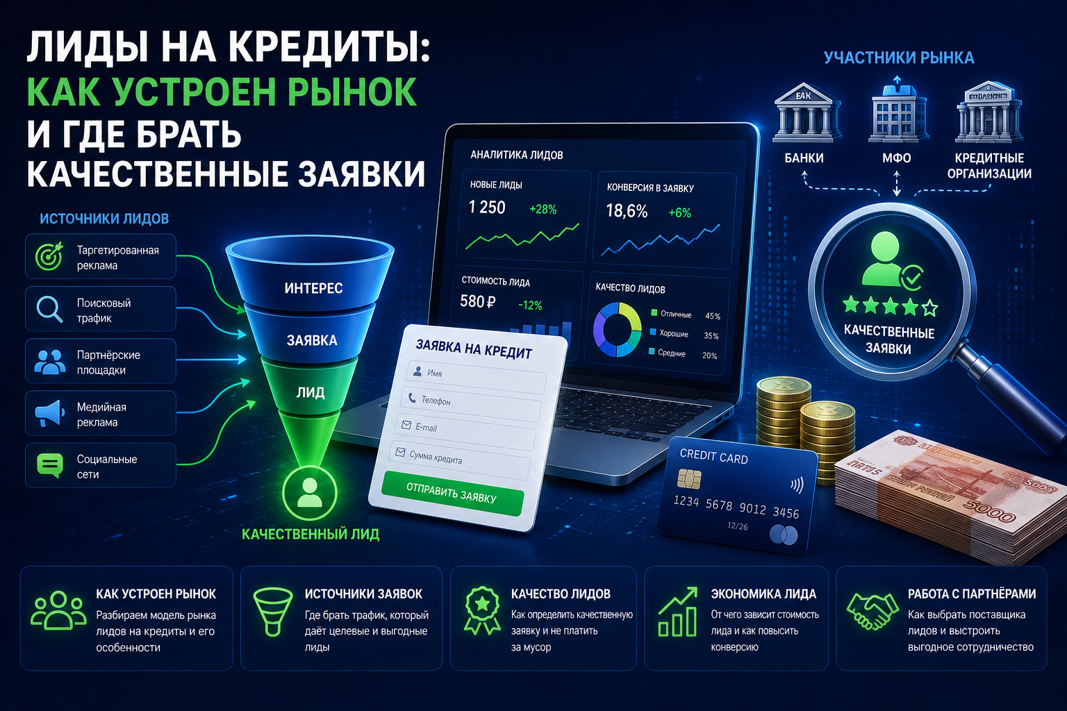 Лиды на кредиты: как устроен рынок и где брать качественные заявки